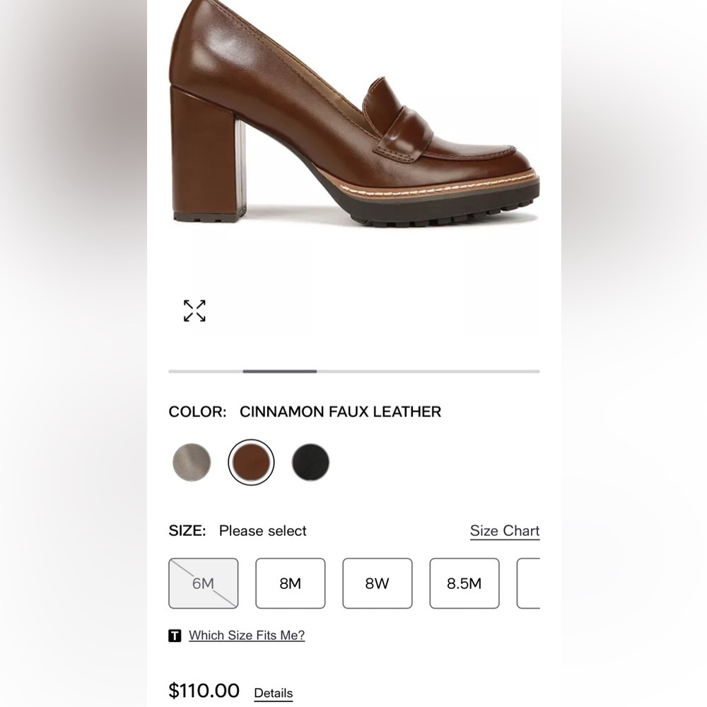 NATURALIZER $110 Women's Dabney Chunky Block Heel Loafers Shoes Size 9M NEW - Picture 6 of 13